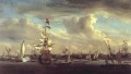 Willem van de Velde Le Gouden Leeuw avant la guerre des navires de guerre d’Amsterdam